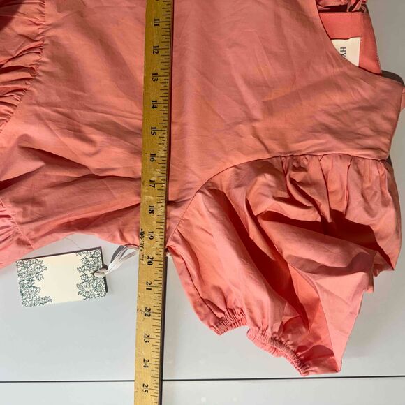 NWT Hyacinth House Tuckernuck Pink Puff Sleeve Crew Neck Babydoll Dress Small - Picture 14 of 15